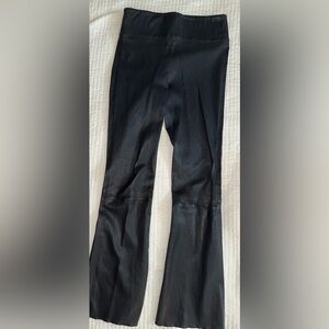 SPRWMN women’s size S leather navy blue pant.